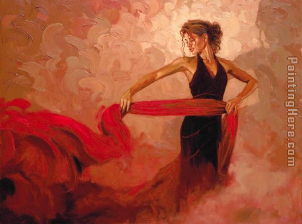 Crimson Passion painting - Mark Spain Crimson Passion art painting